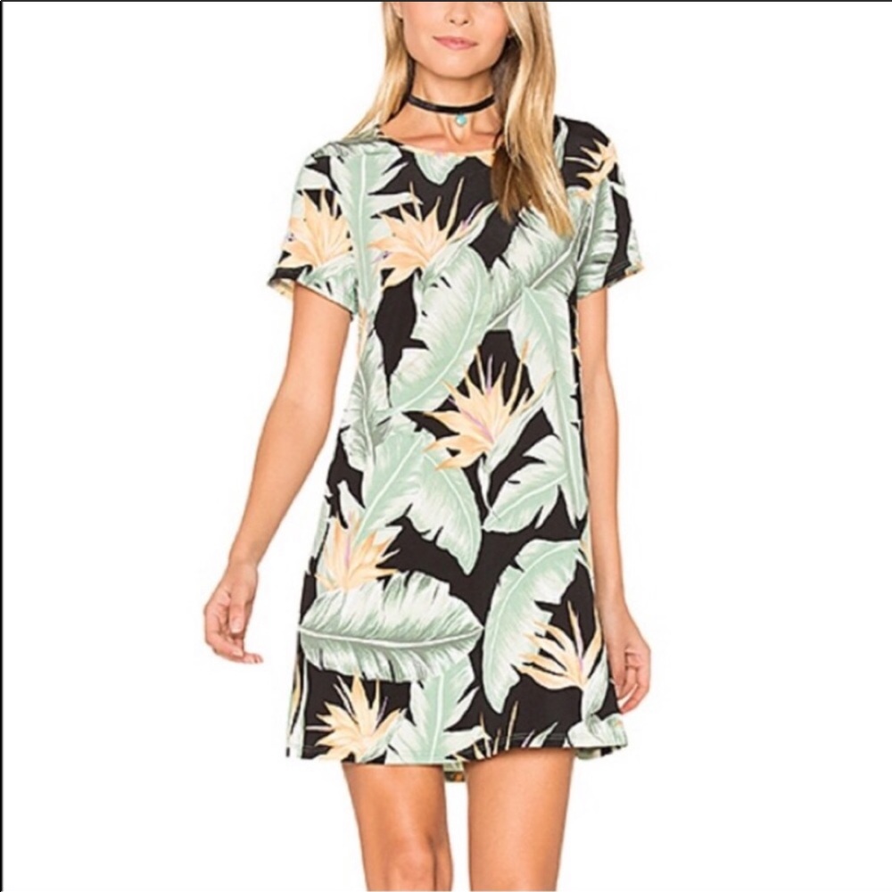 Show Me Your Mumu Em Palm Birds Of Paradise Print